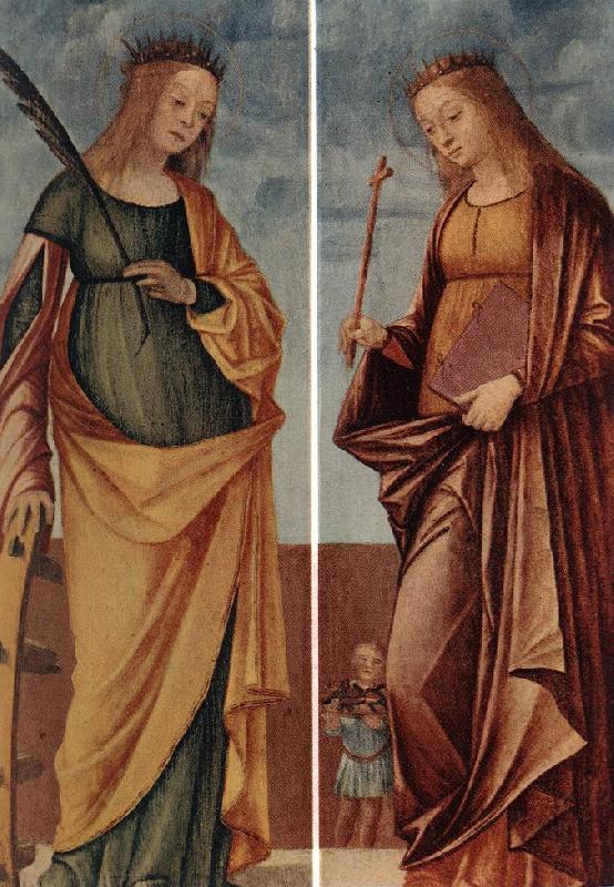 CARPACCIO, Vittore St Catherine of Alexandria and St Veneranda dfg Sweden oil painting art